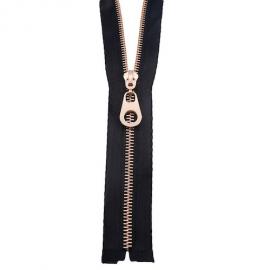 Metal zipper rose gold