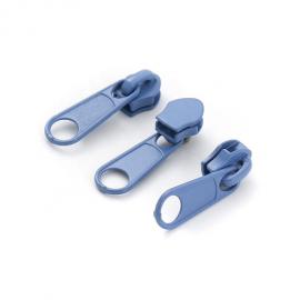 Non lock slider long pull for nylon zipper