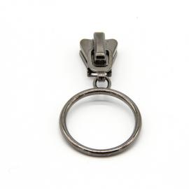 Auto slider big ring pull for plastic zipper